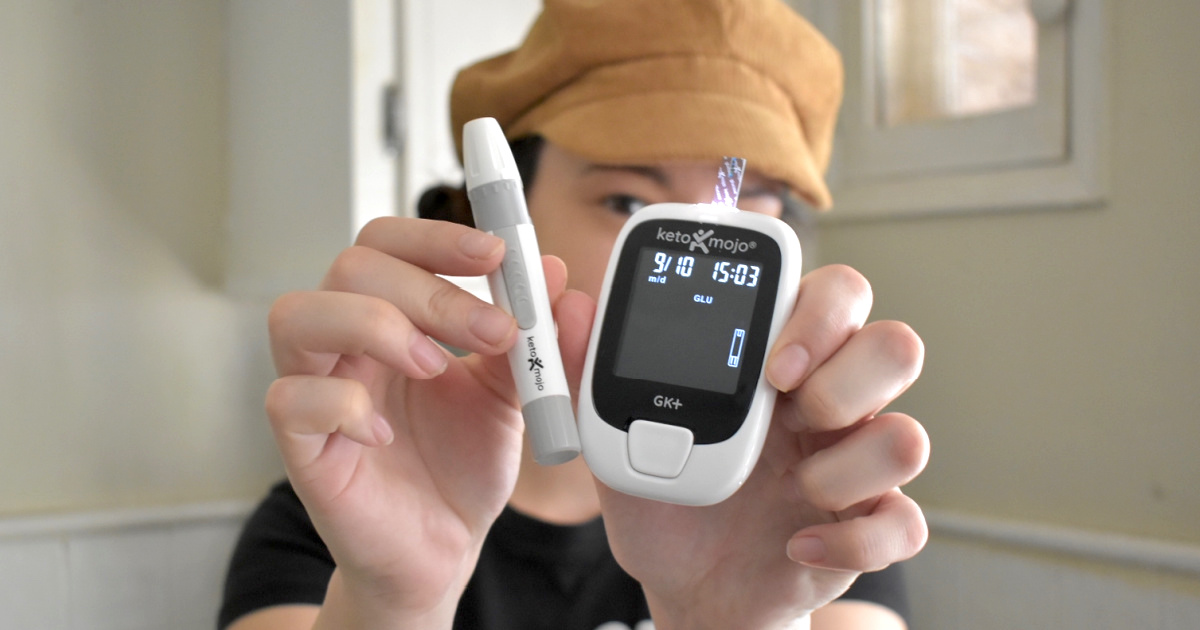 Keto-Mojo Blood Ketone and Glucose Testing Kit, Monitor Your