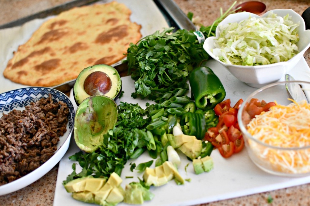 ingredients for taco pizza