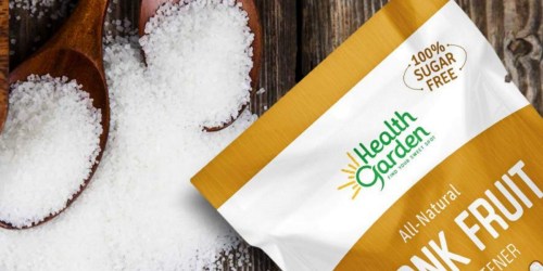 Get 40% Off Health Garden Monk Fruit Sweetener on Amazon | Keto-Friendly & Highly Rated