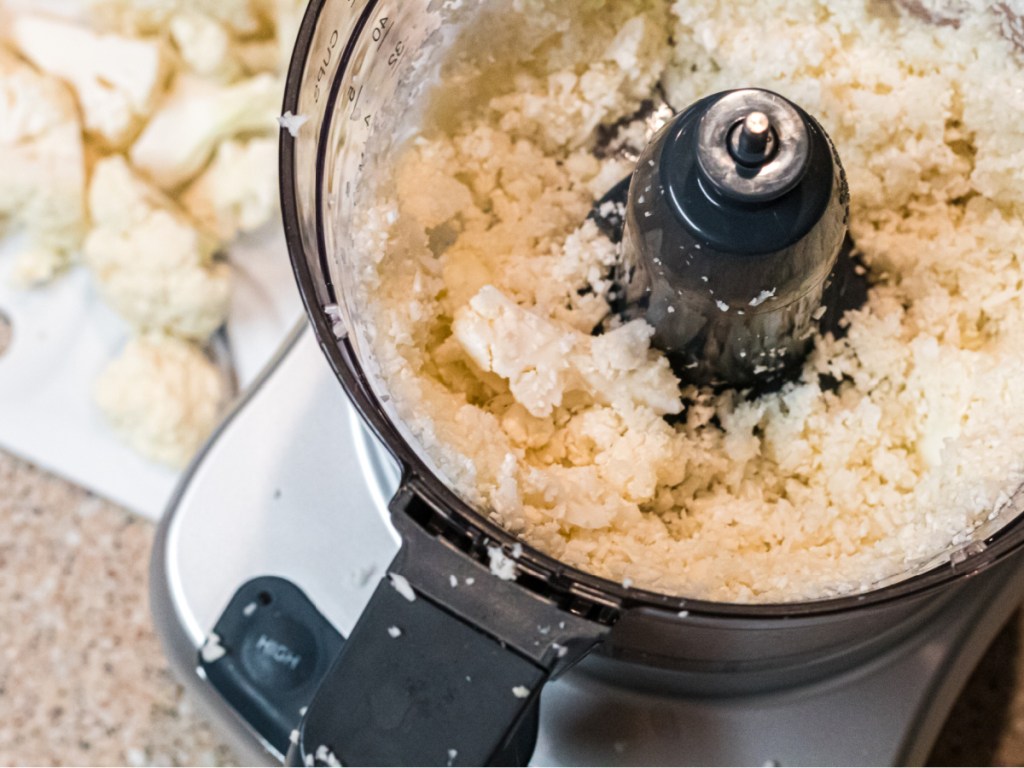 cauliflower in a food processor