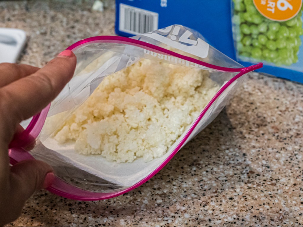 bag of cauliflower rice 