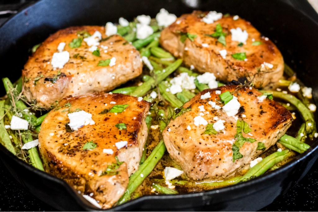 Pork Chops cast-iron skillet