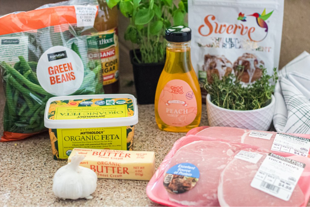 ingredients for peach pork chops