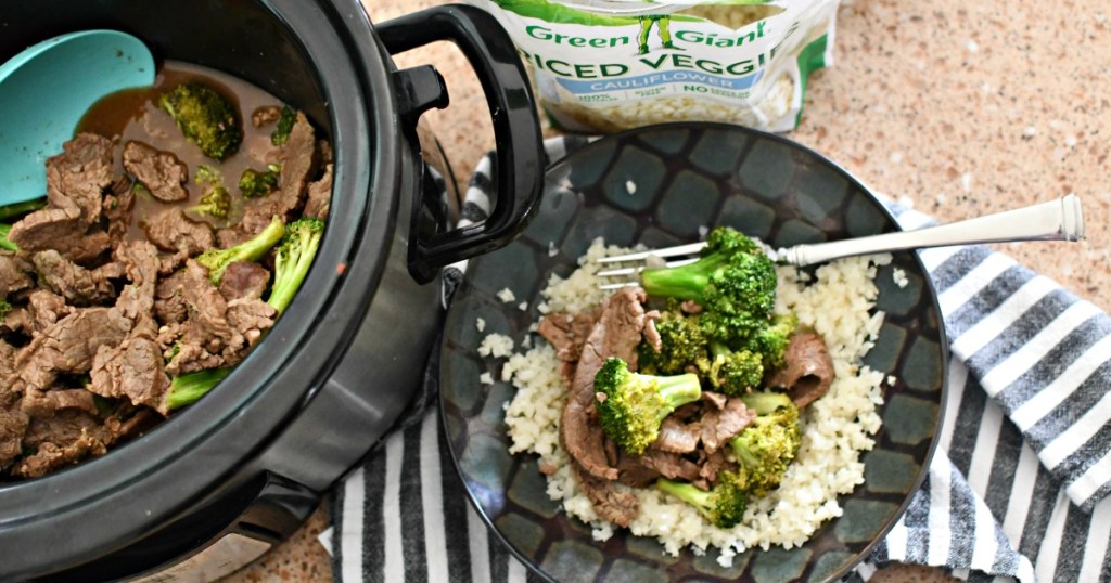 slow cooker beef and broccoli