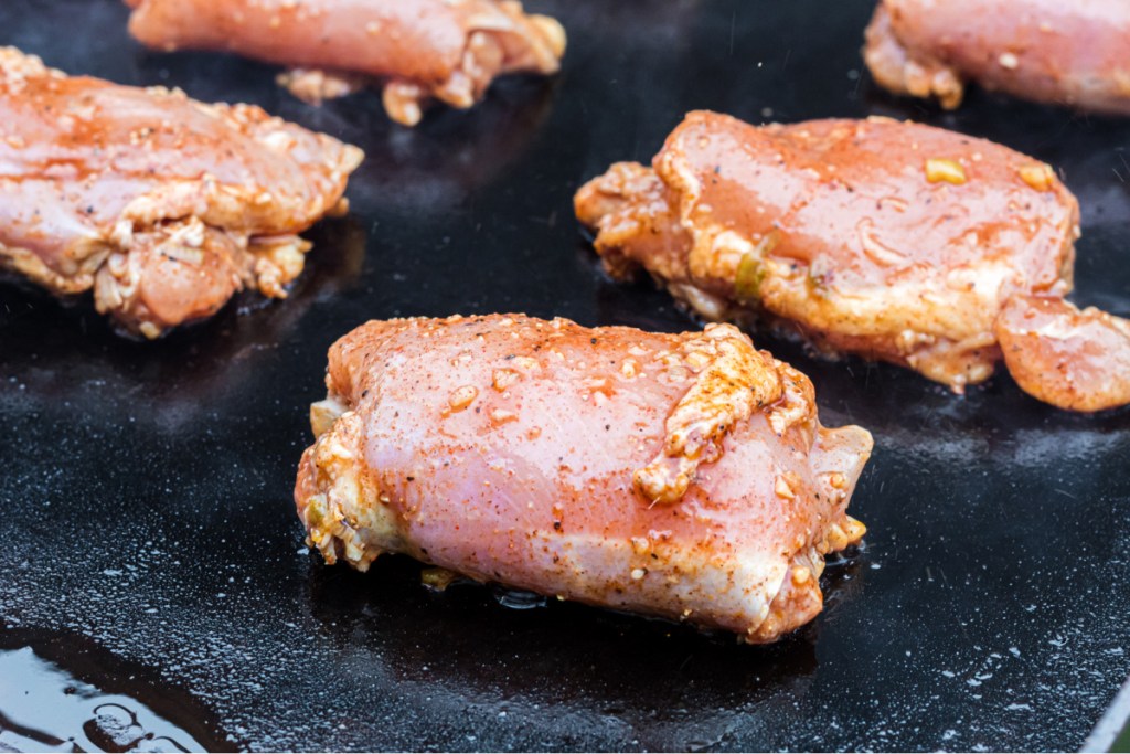 jerk chicken on the grill