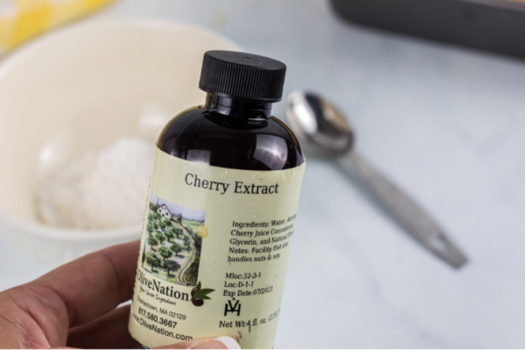 cherry extract in bottle
