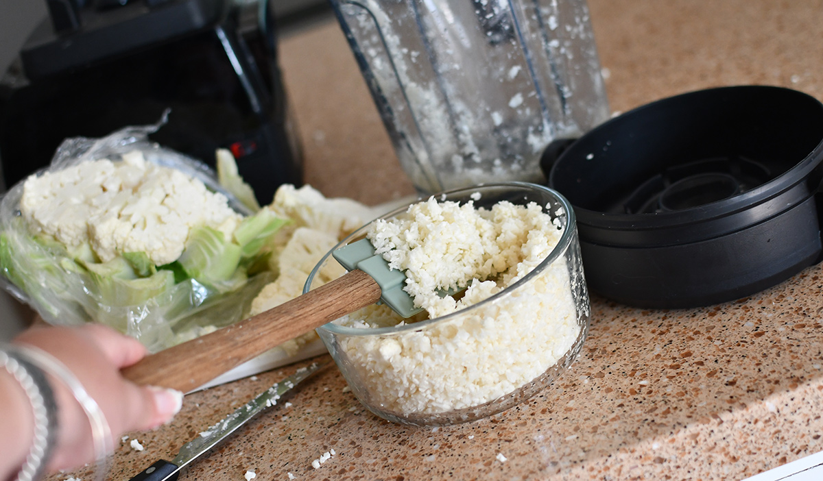 riced cauliflower vitamix