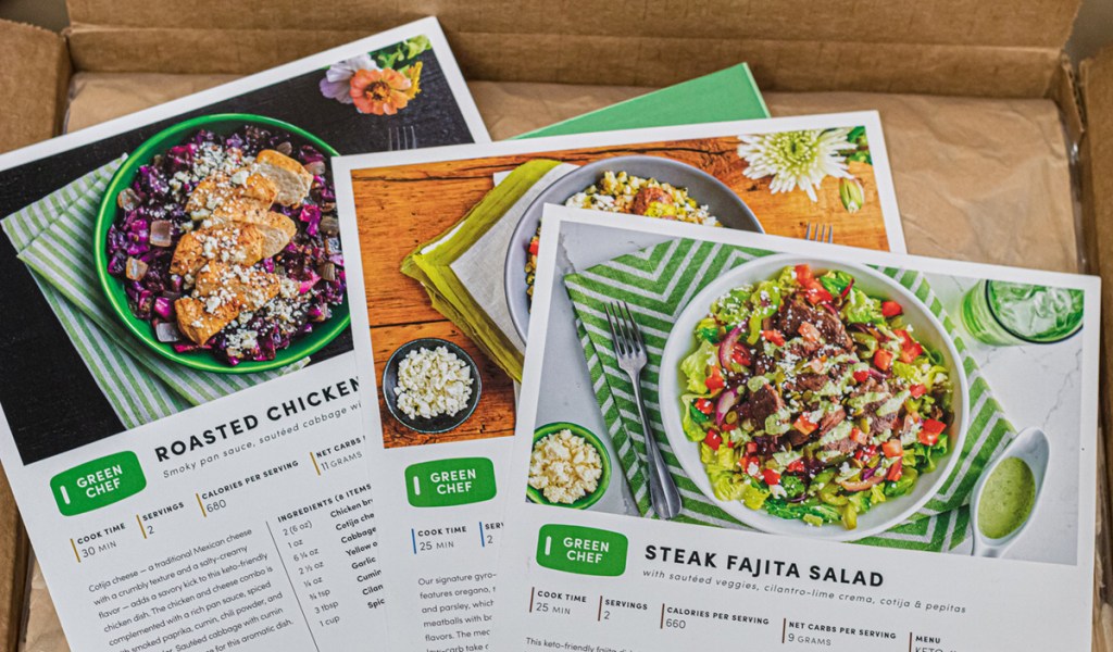 green chef keto recipe cards