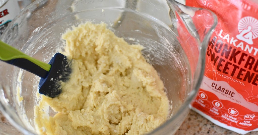 lemon blueberry muffin batter in a bowl