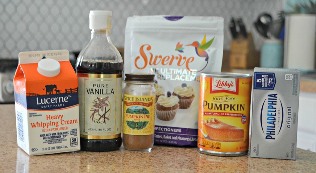 low carb ingredients on counter