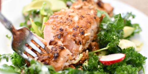 Keto Almond-Crusted Salmon Salad (Better Than The Cheesecake Factory!)