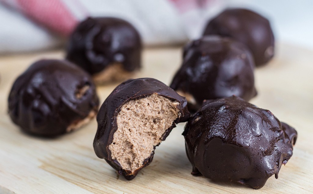 keto fat bombs on a cutting board