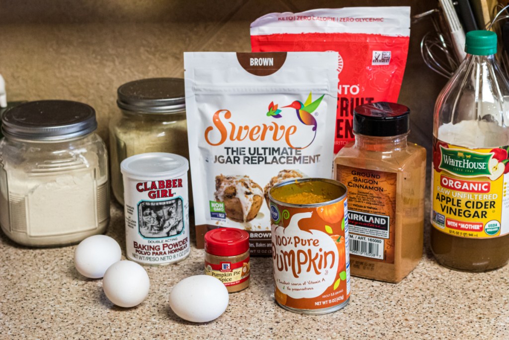 ingredients for pumpkin donuts