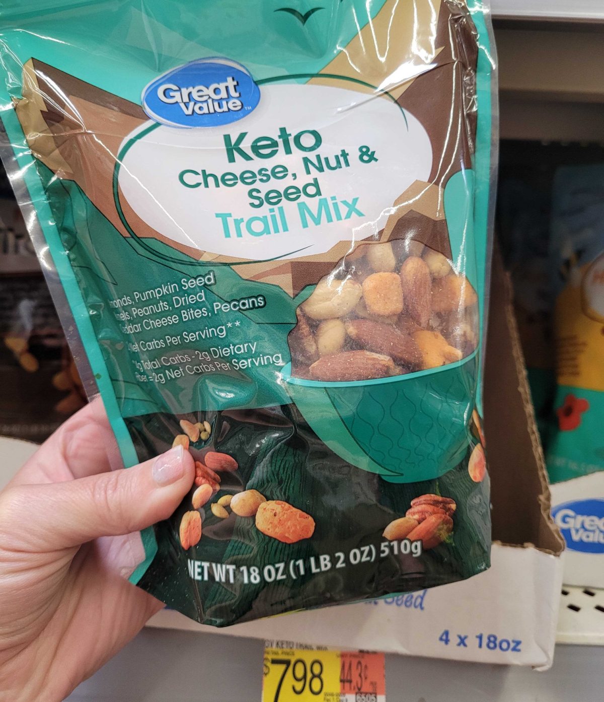 Great Value Brand Keto Trail Mix Snack from Walmart