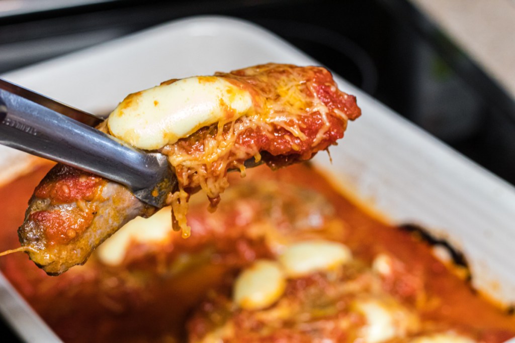 Cheese Stuffed Italian Sausage Quick Keto Dinner Idea 