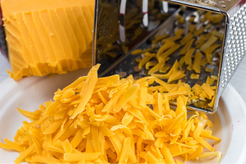 grated shredded cheese