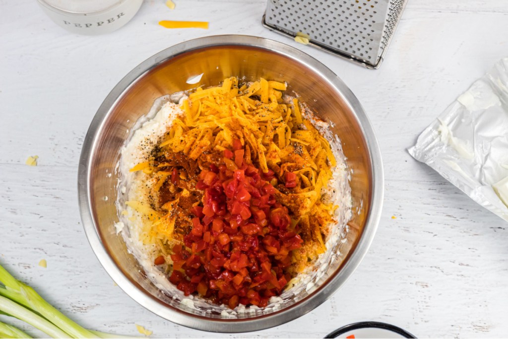 ingredients in mixing bowl