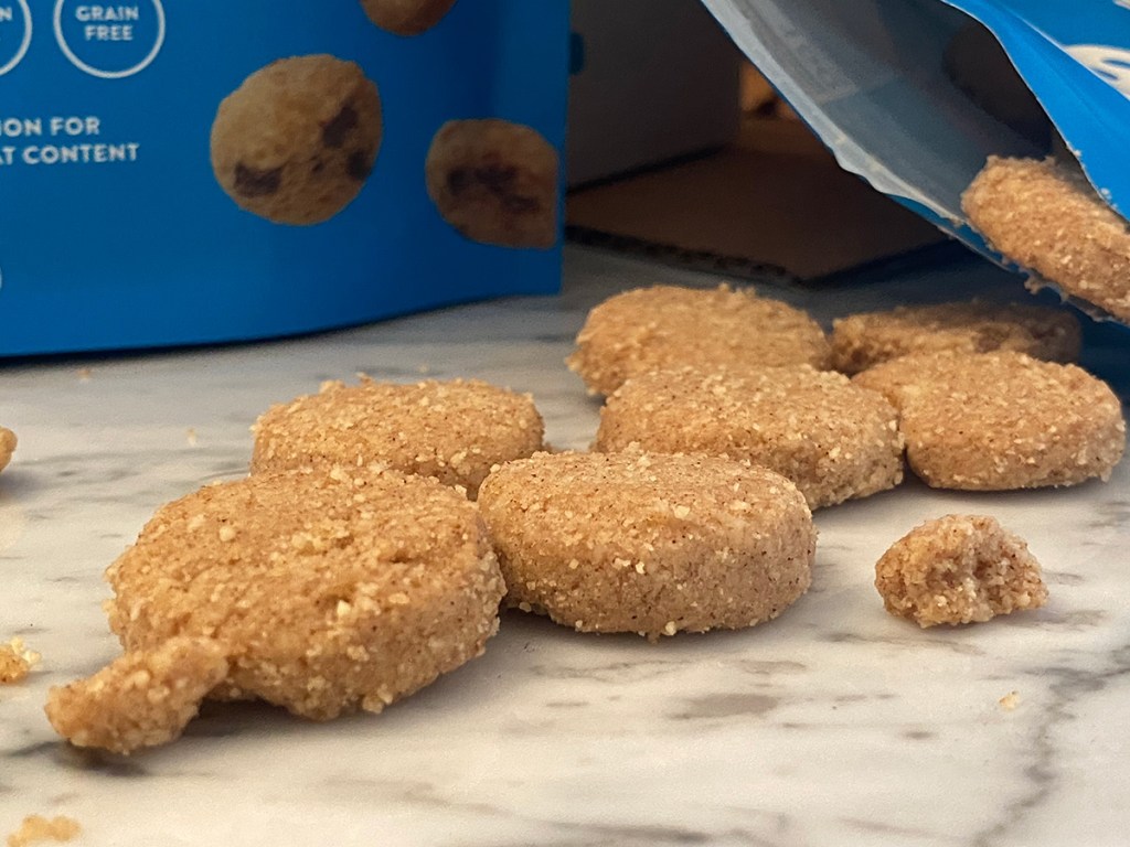 snickerdoodle highkey cookies on counter