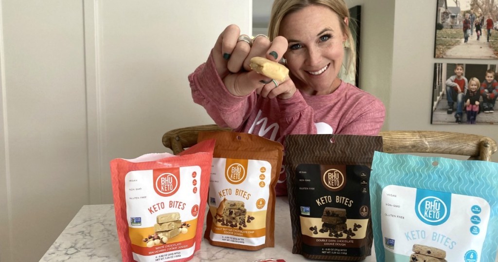 woman with Bhu Keto Bites