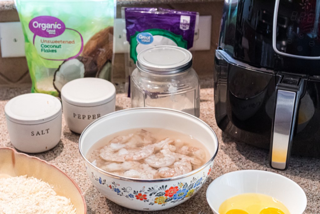 ingredients for keto coconut shrimp