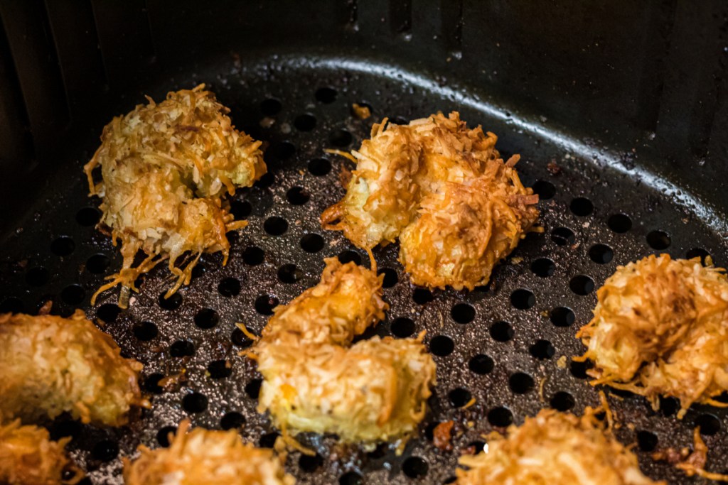 cooked coconut shrimp in air fryer