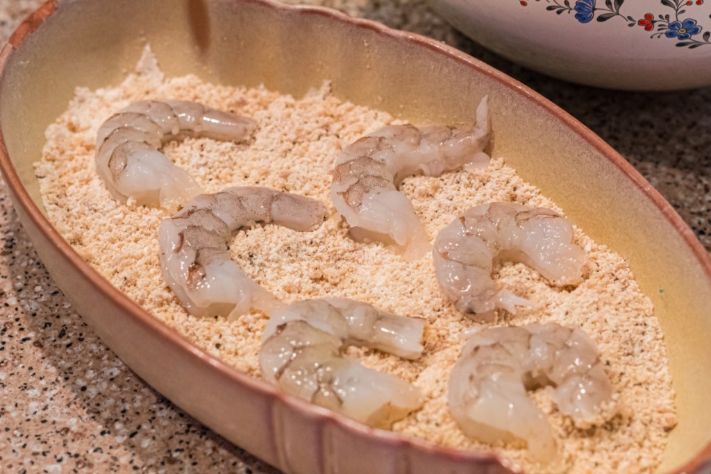 shrimp in coconut flour