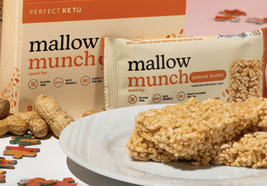 Perfect Keto Mallow Munch bars 