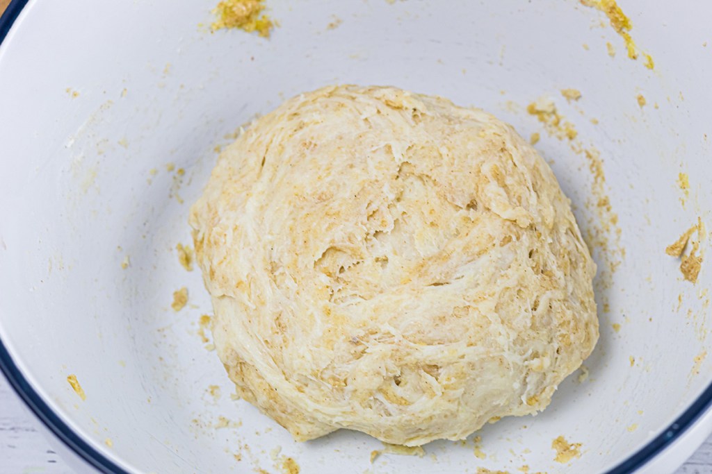 easy keto dough in bowl