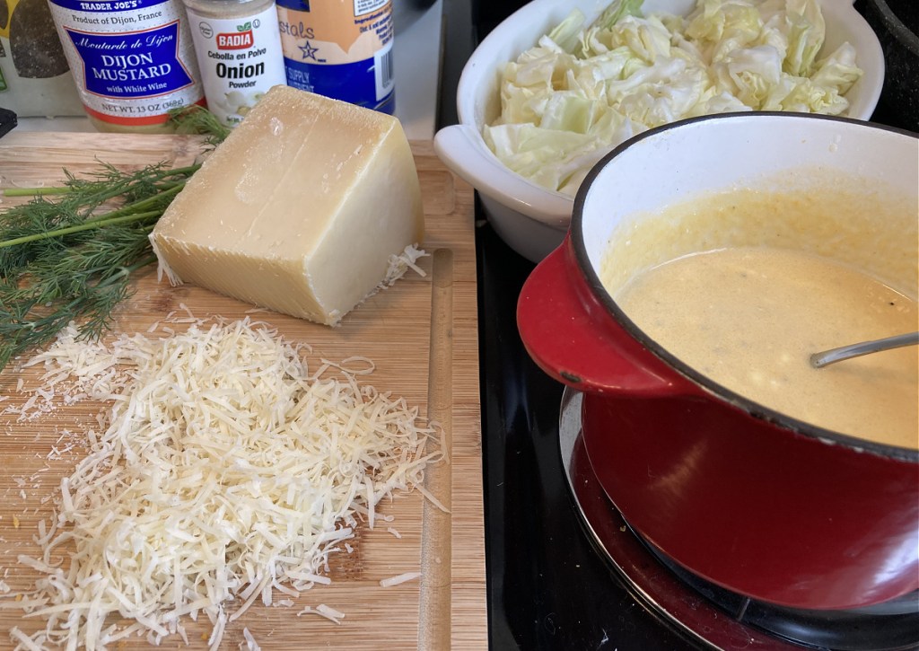 grating parmesan