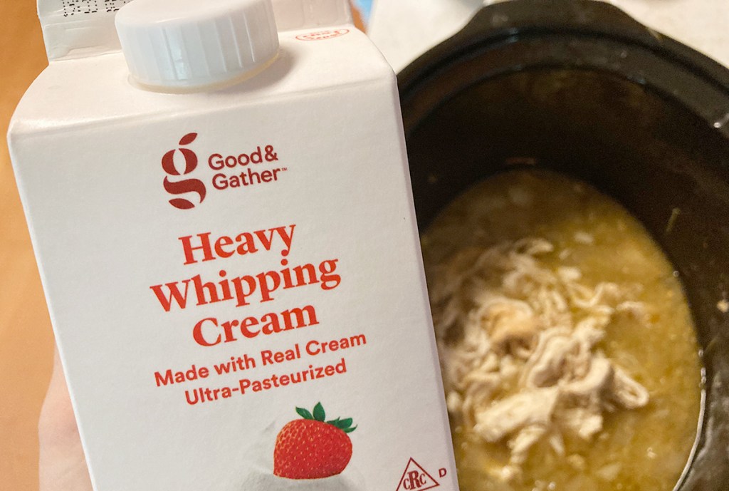 heavy cream for keto green enchilada soup