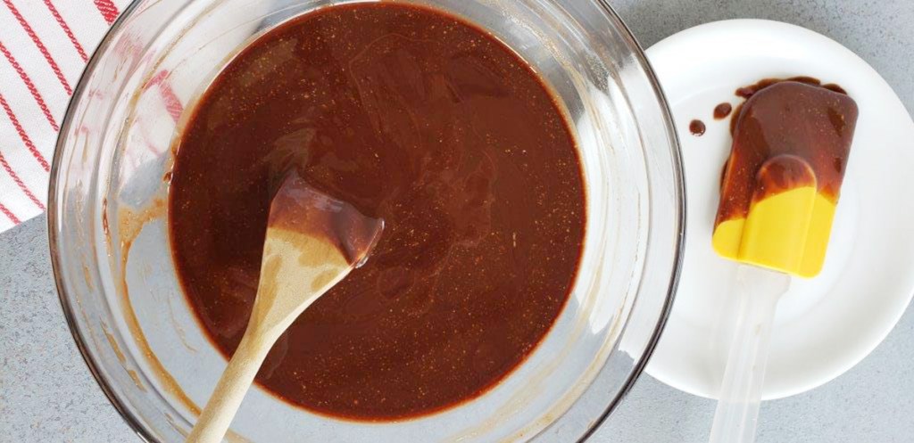 melted chocolate in bowl