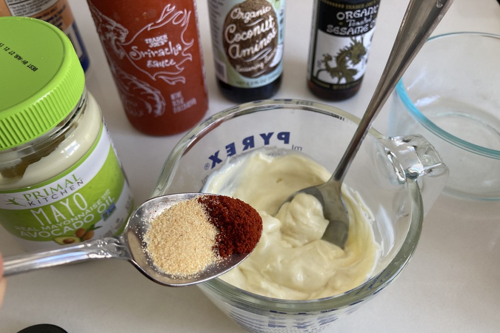 spices on spoon