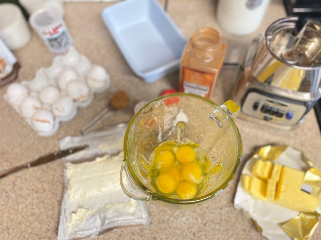 eggs in a blender