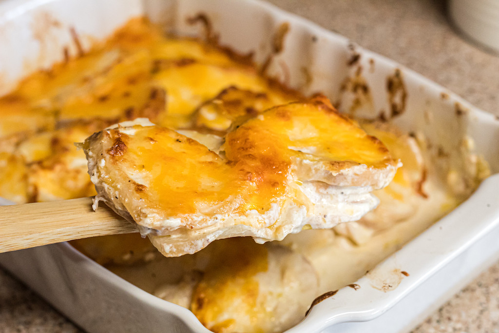 Easy Keto Scalloped "Potatoes" With Secret Ingredient Hip2Keto