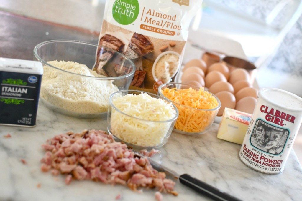 ingredients for keto ham rolls