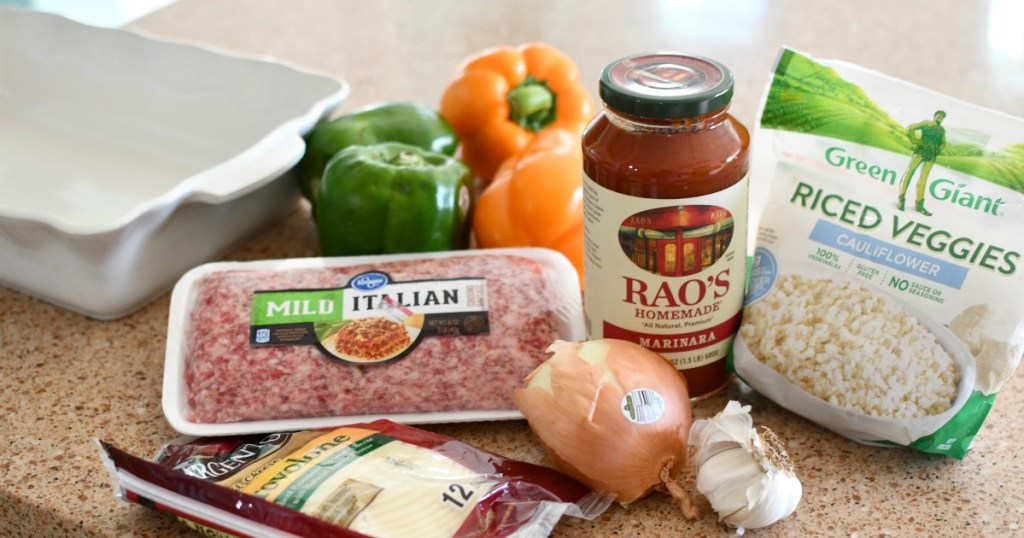 ingredients for keto stuffed peppers