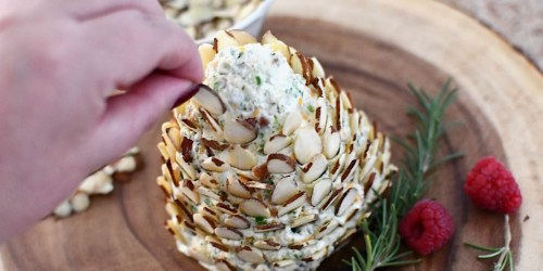 Easily Make a Pine Cone Shaped Cheese Ball Keto Appetizer!