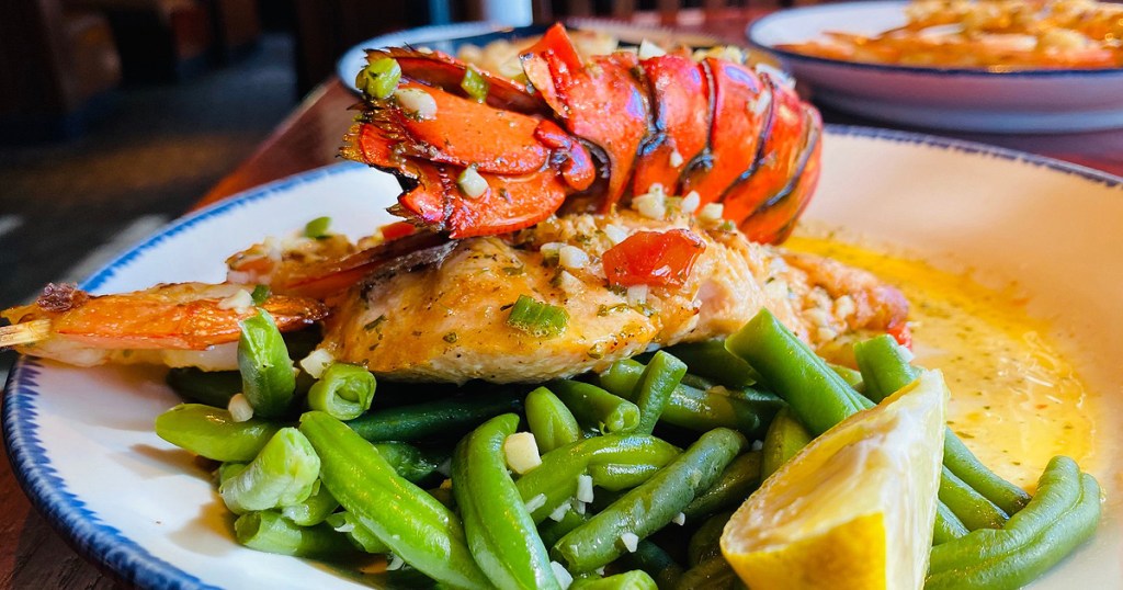 red lobster seafod on a plate