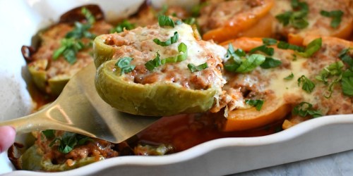 These Keto Italian Stuffed Peppers are Insanely YUM!