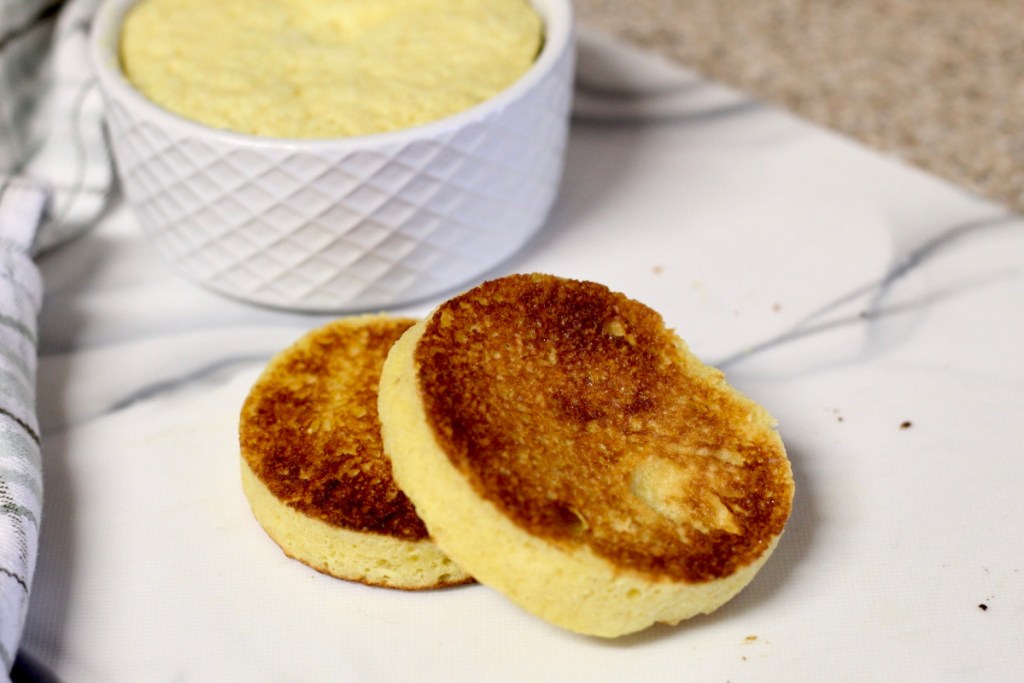 toasted low carb english muffin