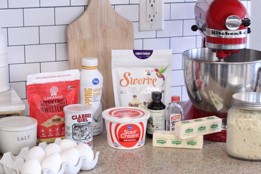 ingredients for keto sheet cake