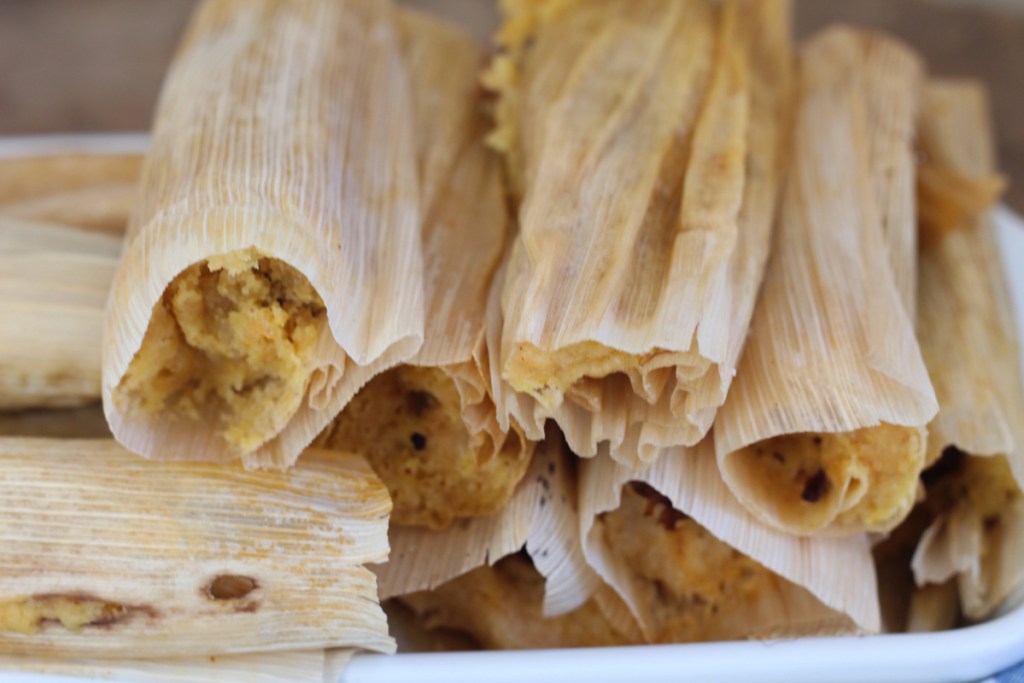 dish of keto tamales