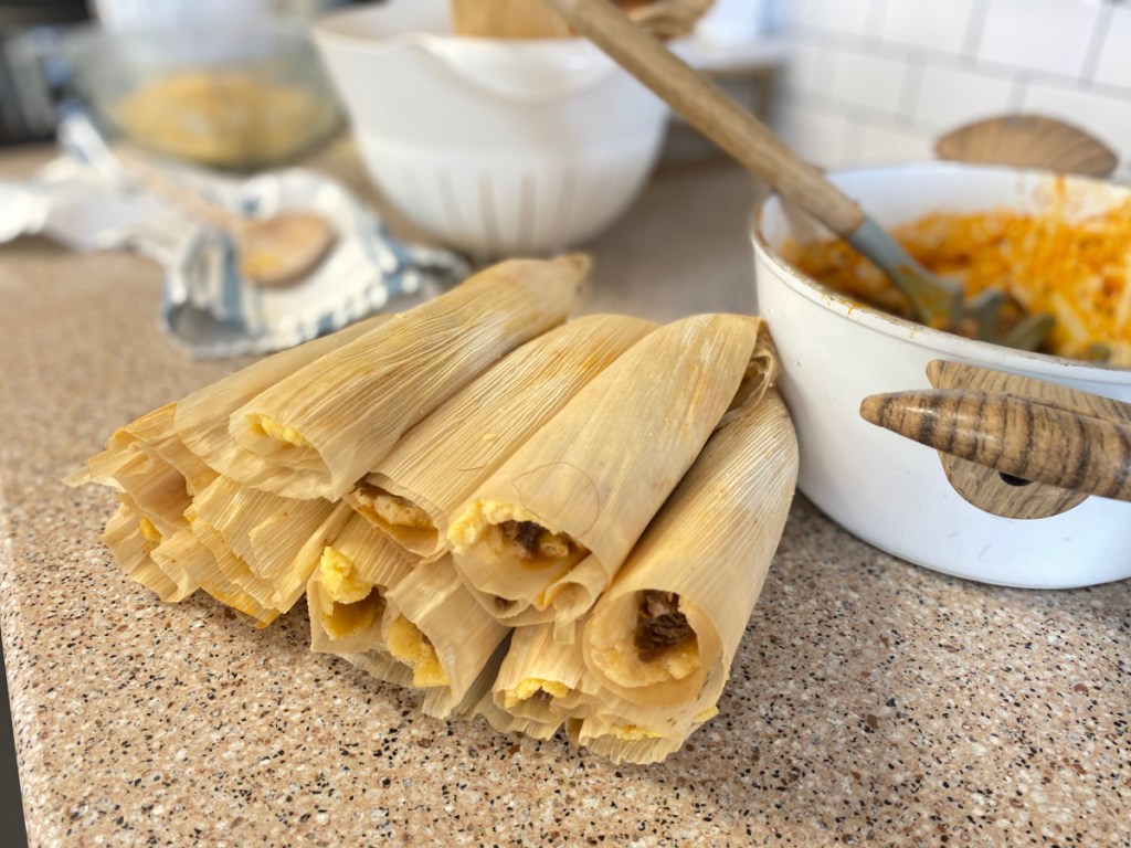 keto tamales on counter