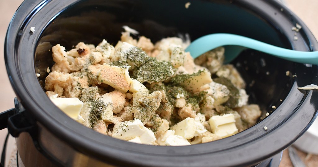 ranch seasoning on crockpot cauliflower