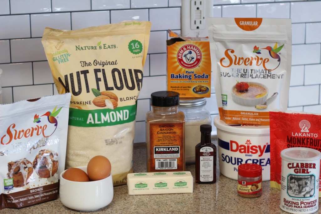 ingredients for keto coffee cake