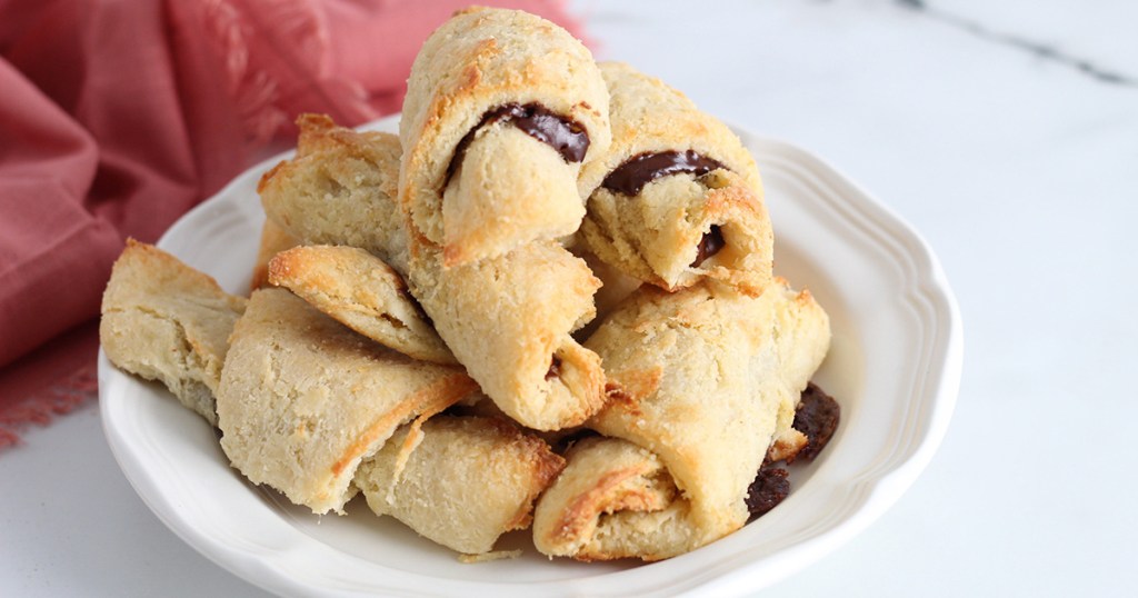 keto chocolate filled crescent rolls