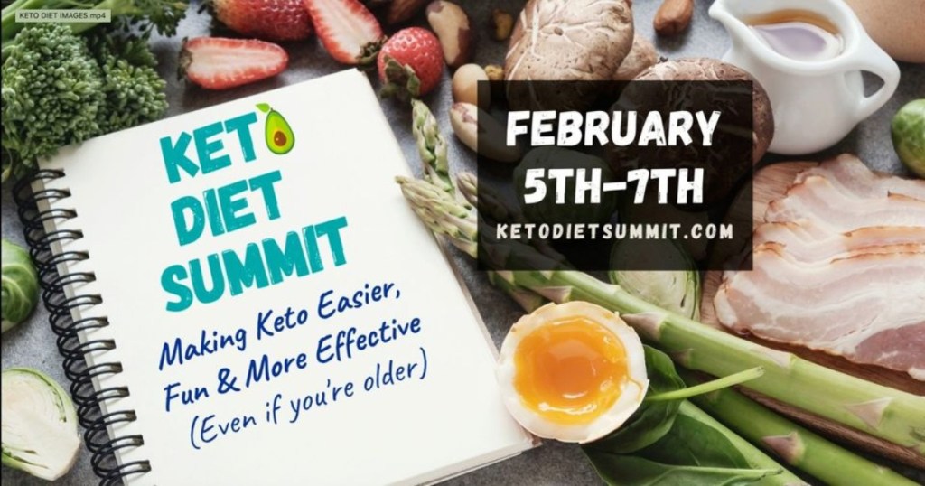 Keto Diet Summit notebook and keto foods