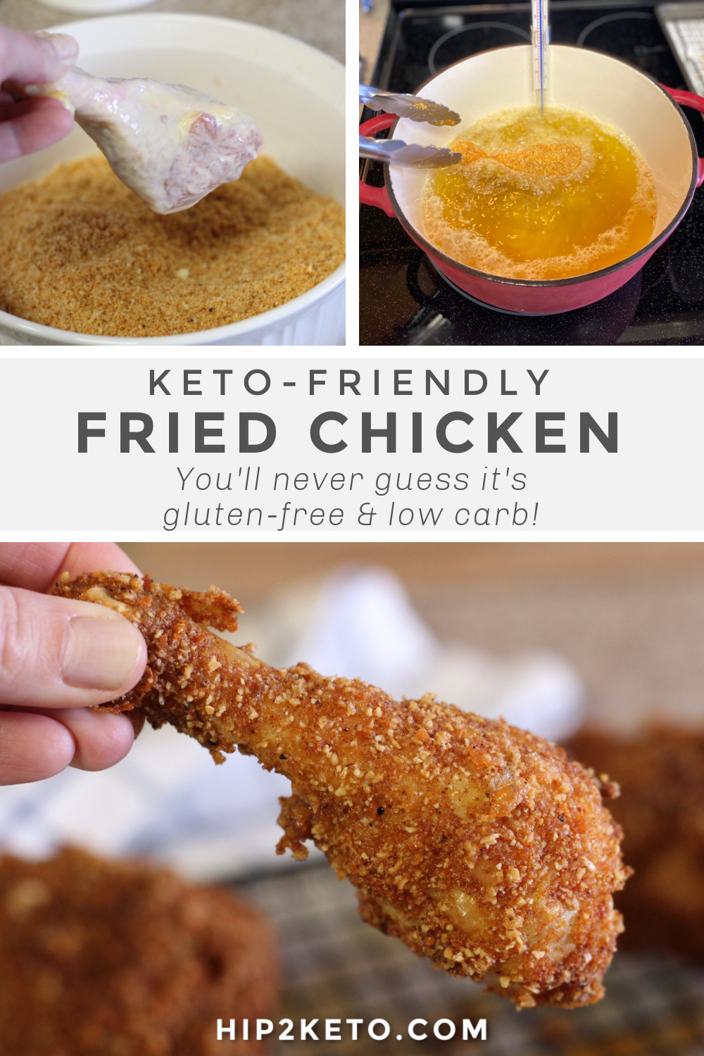 Best Keto Fried Chicken, Crispy Crunchy Southern Style Recipe | Hip2Keto