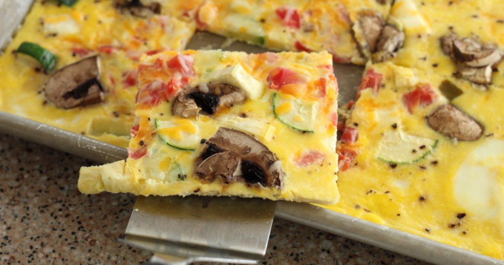 Keto omelet sheet pan