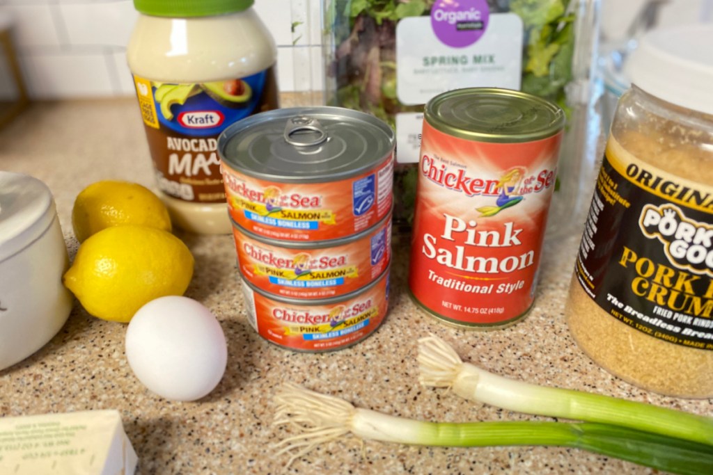 ingredients for salmon patties